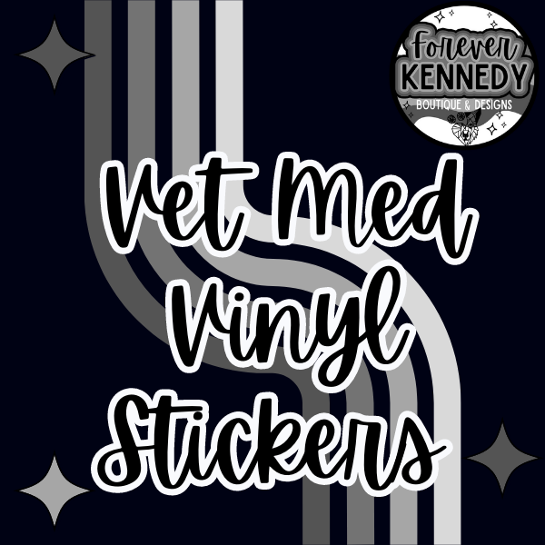 VET MED VINYL STICKERS