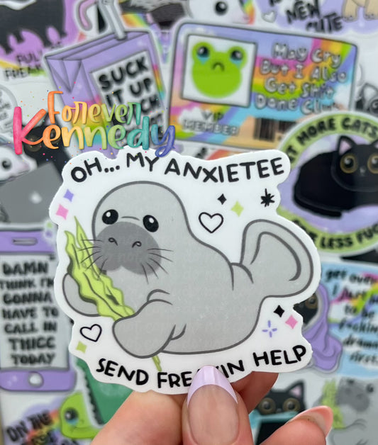 (RTS) Vinyl Sticker: Send freakin help