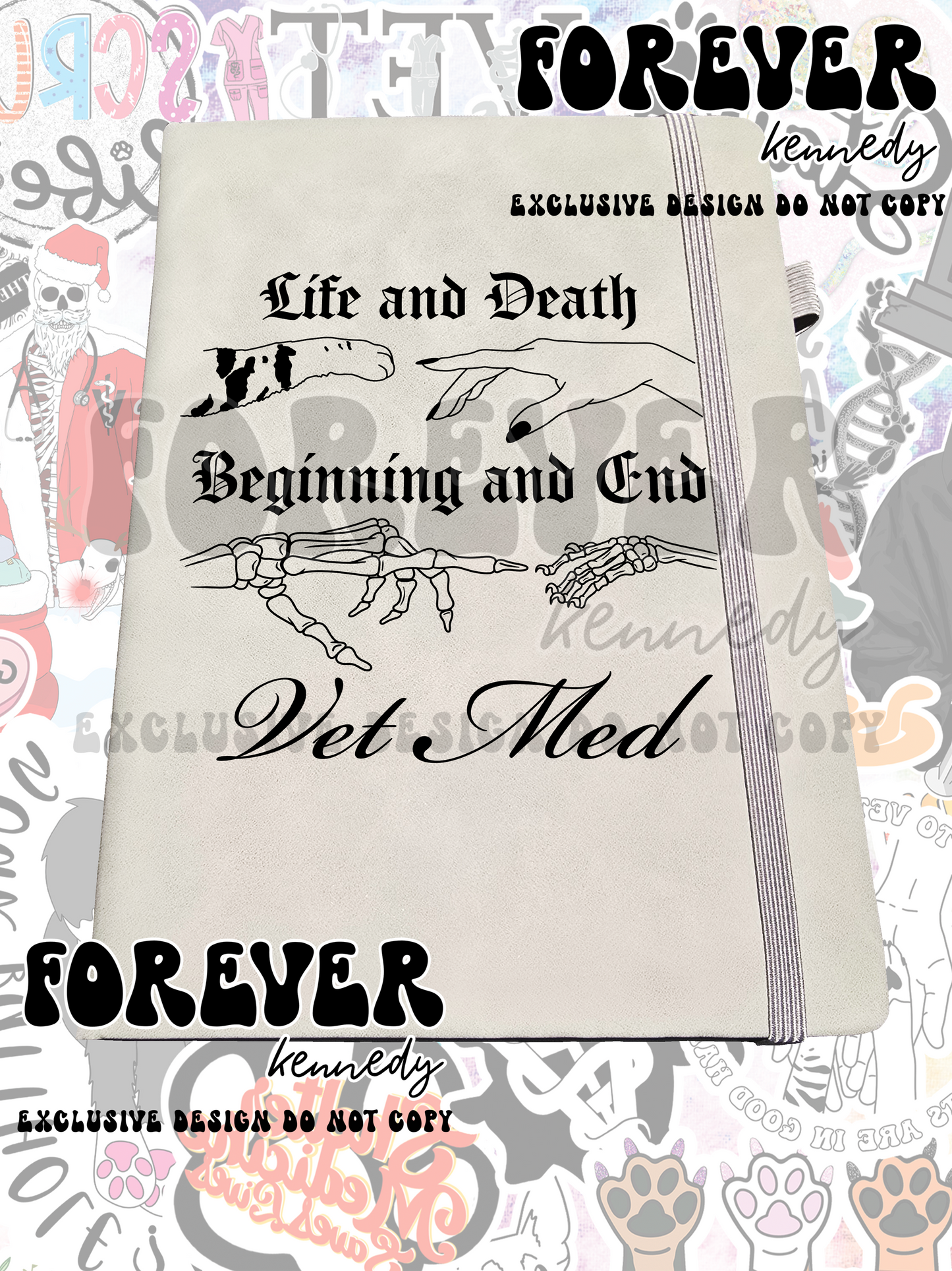 (MTO) A5 Notebook: EXCLUSIVE DESIGN Veterinary Life and Death