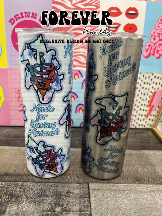 (MTO) 20oz Tumbler: EXCLUSIVE DESIGN Made for saving animals