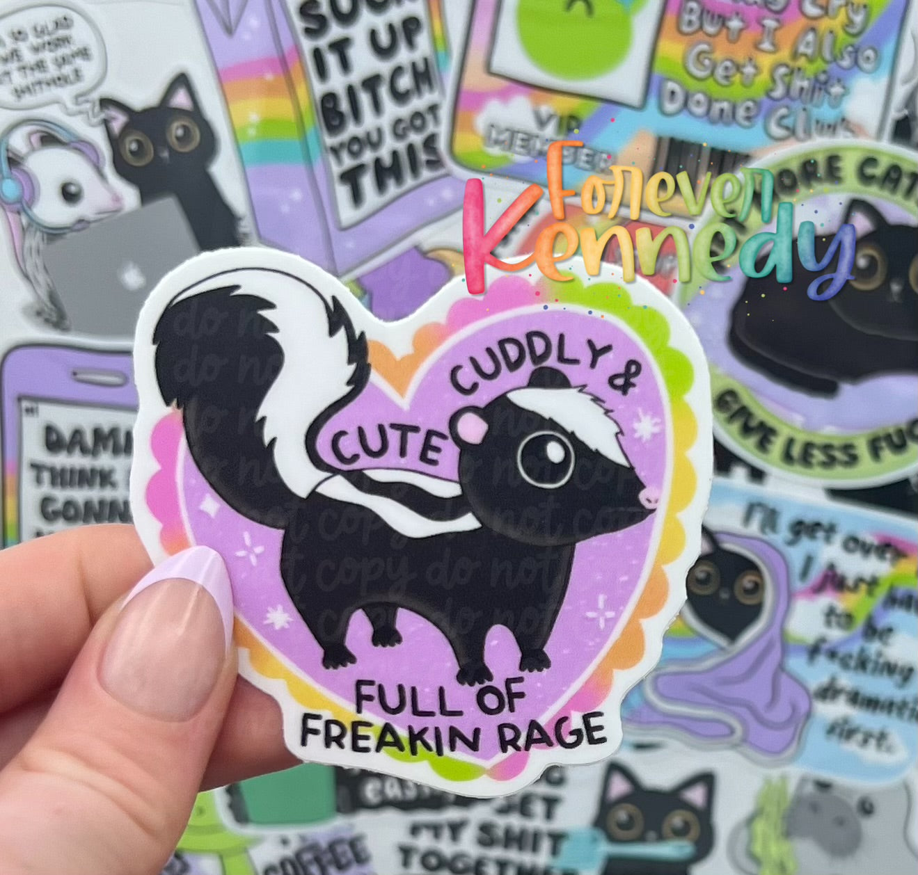 (RTS) Vinyl Sticker: Full of freakin rage