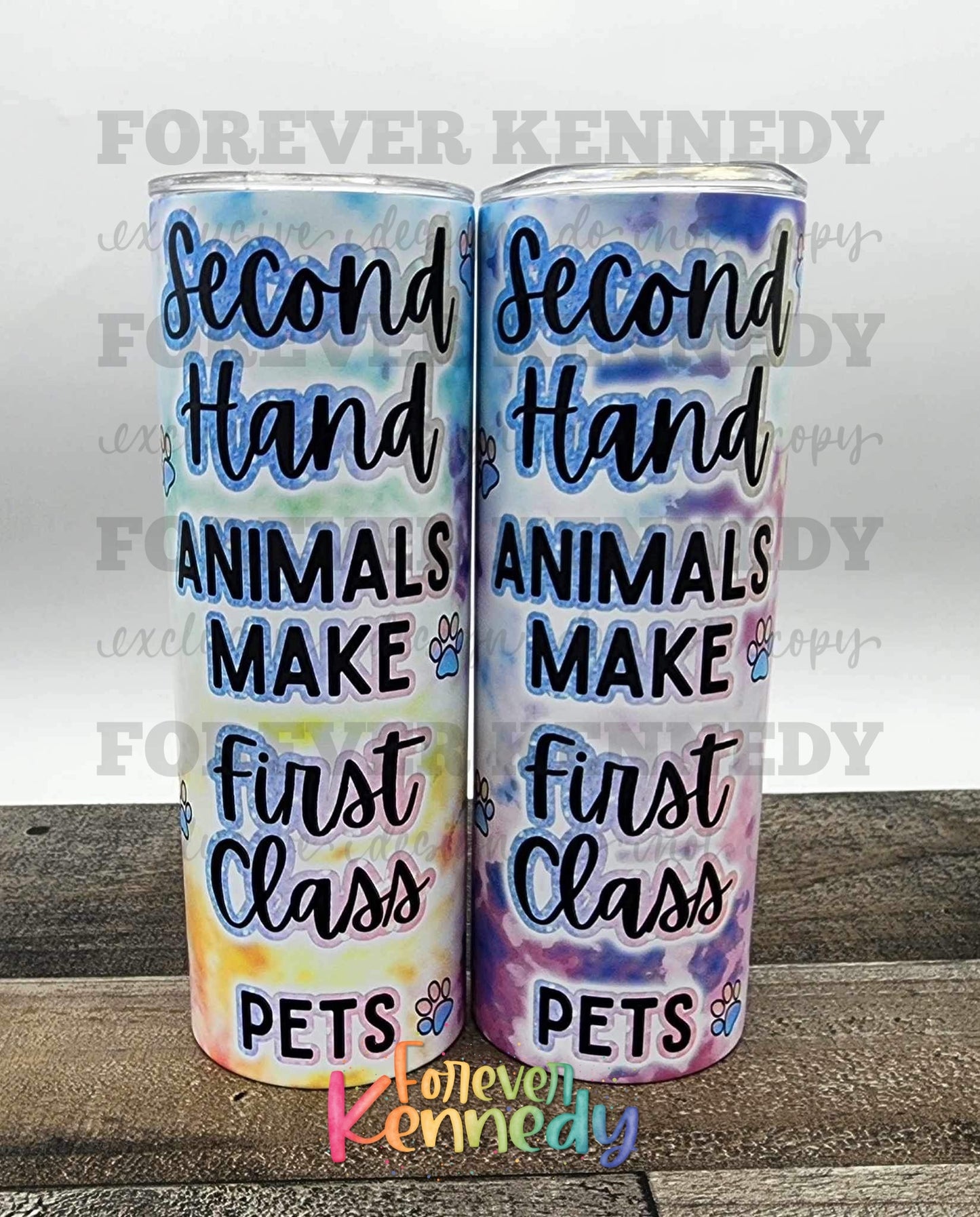 (MTO) EXCLUSIVE Sub Tumbler: Second hand animals (colorful version)