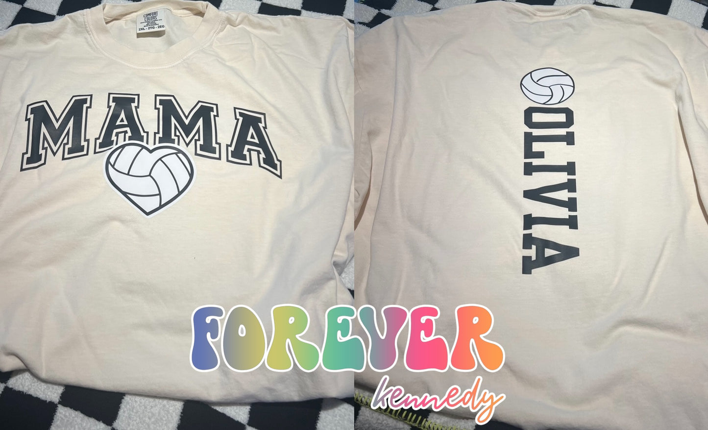 (MTO APPAREL) * CHOOSE STYLE: Volleyball Mama (front and back design)