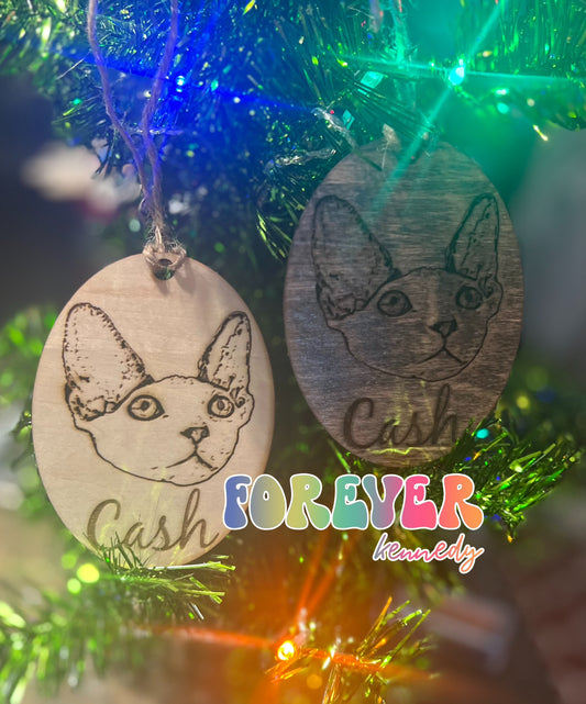 (PO) Ornament: Custom Pet Photo