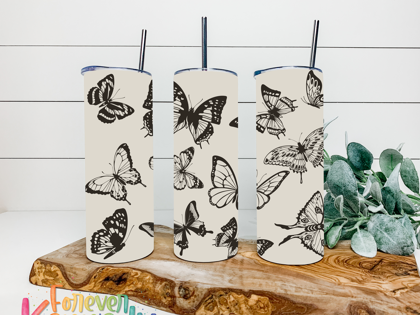 (MTO) 20oz Tumbler: Butterflies