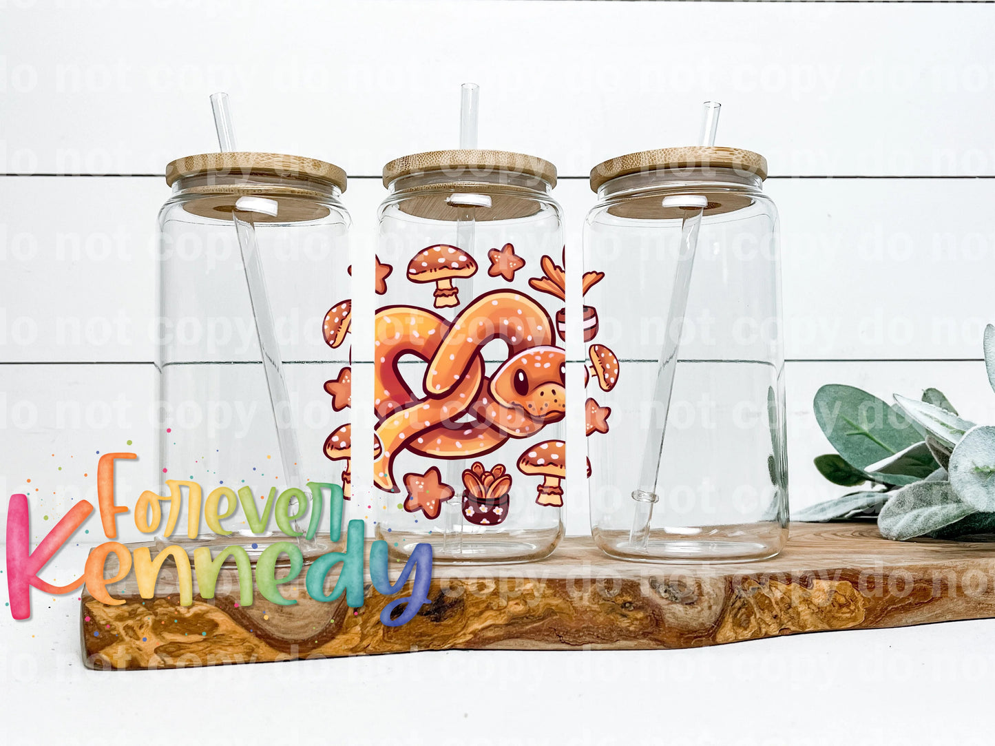 (MTO) Glass Can: Pretzel Snake