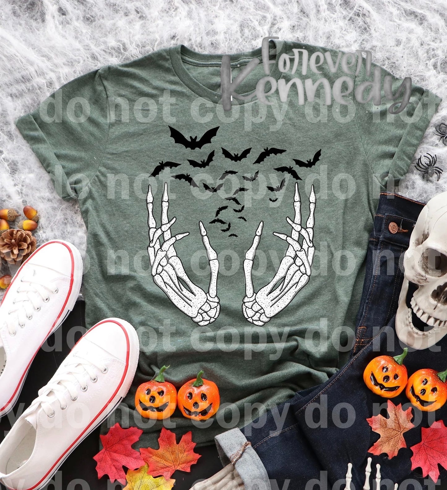 (MTO) Pick Your Apparel: Skeleton hands with bats