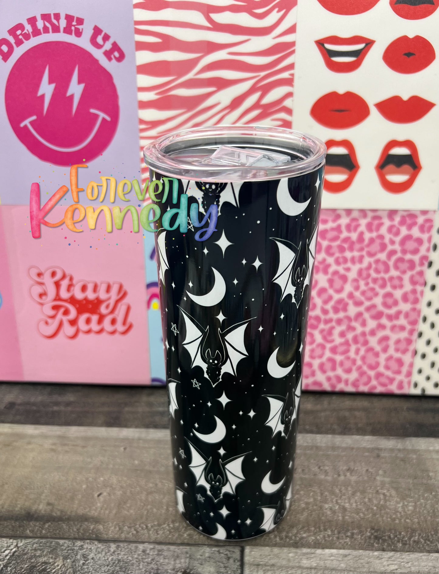 (MTO) 20oz Tumbler *choose style*: Night stars bats