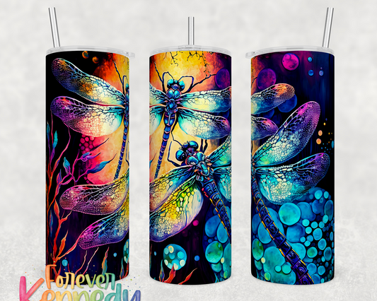 (MTO) 20oz Tumbler: Dragonflies