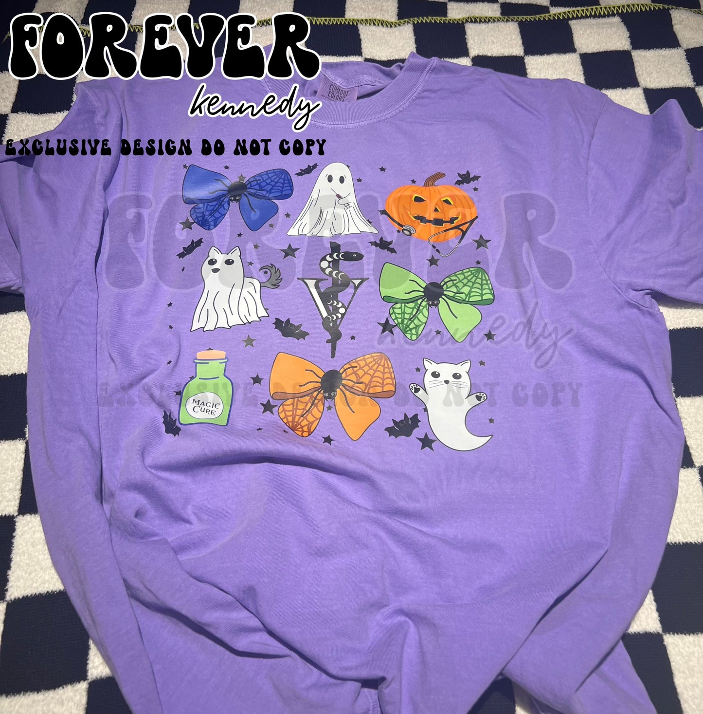 (MTO APPAREL) * CHOOSE STYLE: EXCLUSIVE DESIGN Veterinary Spooky Bows