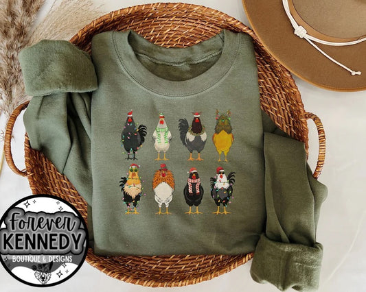 (MTO) Pick Your Apparel: Holiday chickens stacked