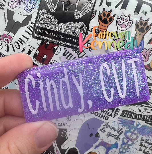 (MTO) Epoxy Magnetic Name Badge: Custom Name / Title