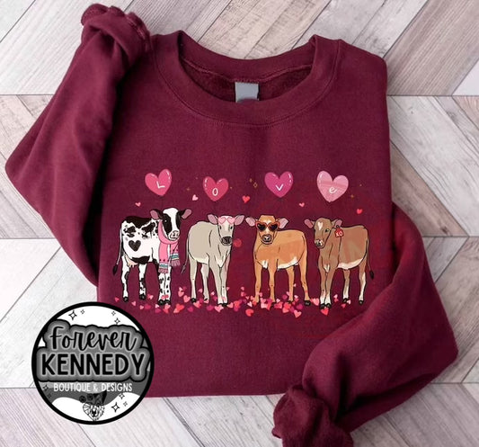 (MTO) Pick Your Apparel: Love cows