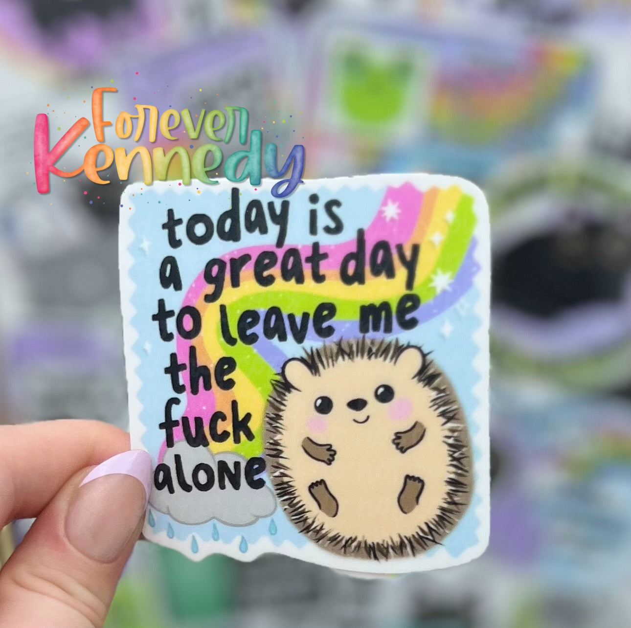 (RTS) Vinyl Sticker: Great day to leave me alone