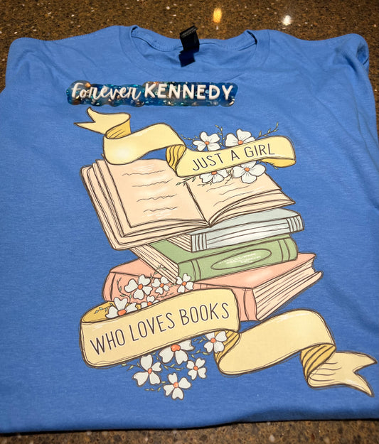 (MTO) Pick Your Apparel: Girl who loves books