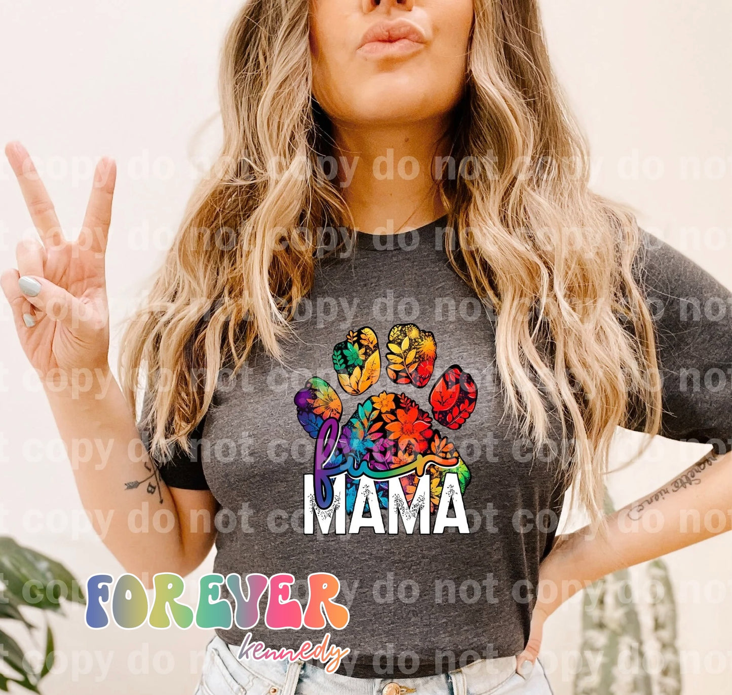 (MTO APPAREL) * CHOOSE STYLE: Fur Mama Floral Paw Print