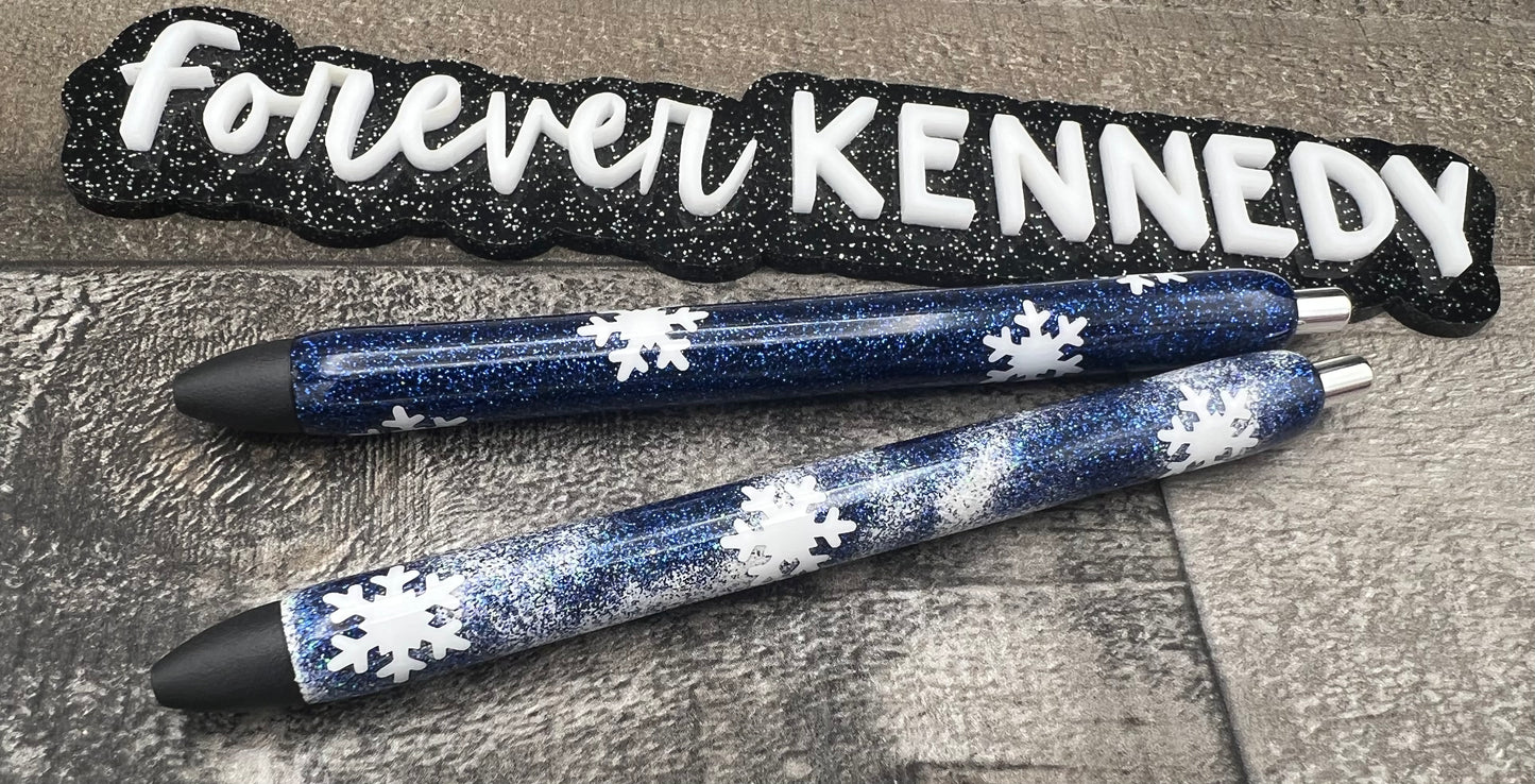 (PO) Epoxy Pen: Snowflakes