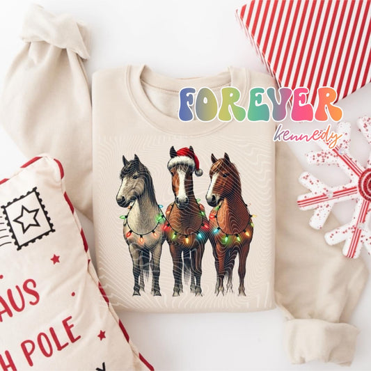 (MTO APPAREL) * CHOOSE STYLE: Christmas Horses