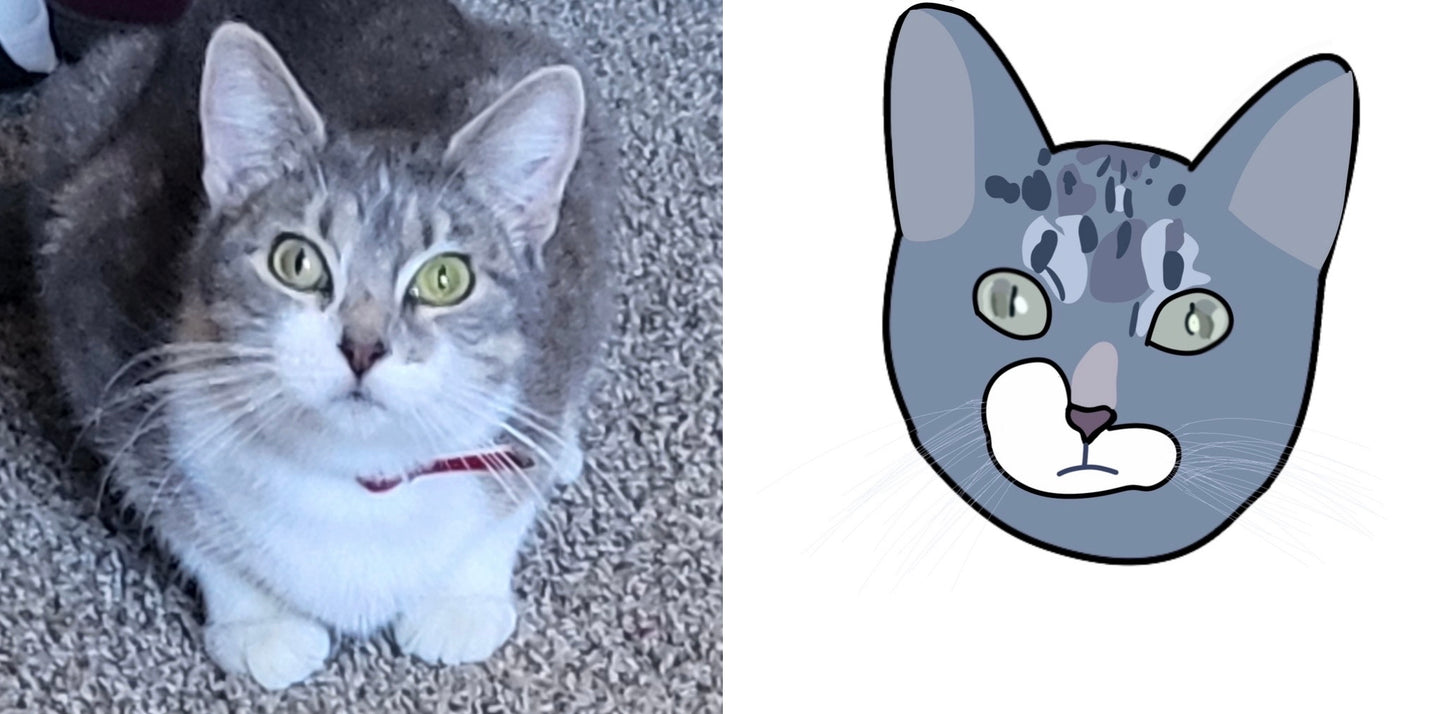 (MTO) Kenzie / Custom Digital Pet Drawing