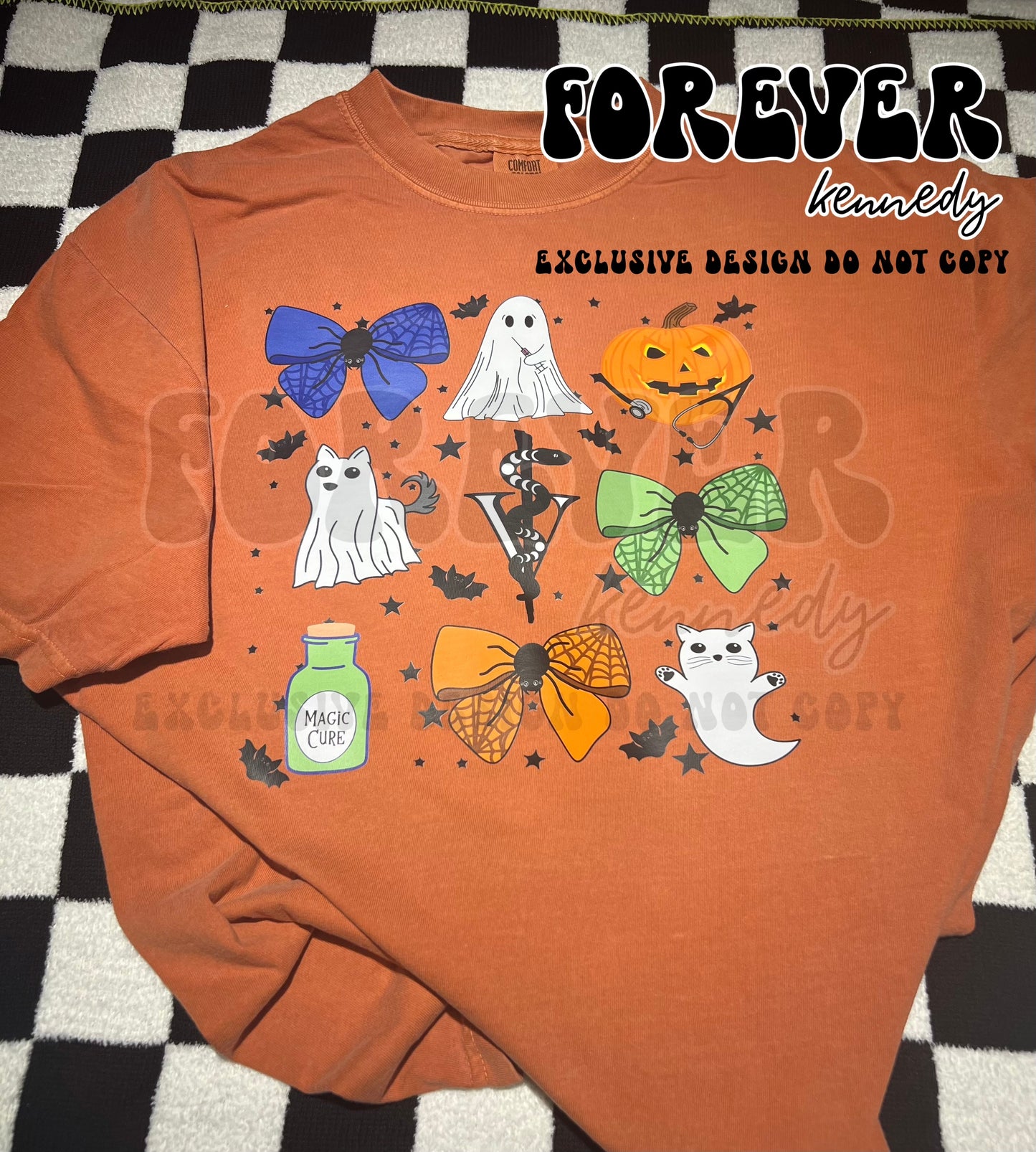 (MTO APPAREL) * CHOOSE STYLE: EXCLUSIVE DESIGN Veterinary Spooky Bows