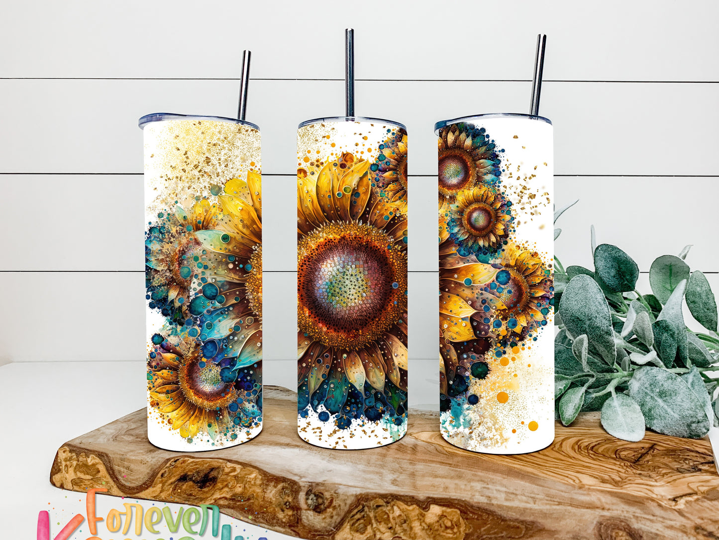 (MTO) 20oz Tumbler: Sunflower collage