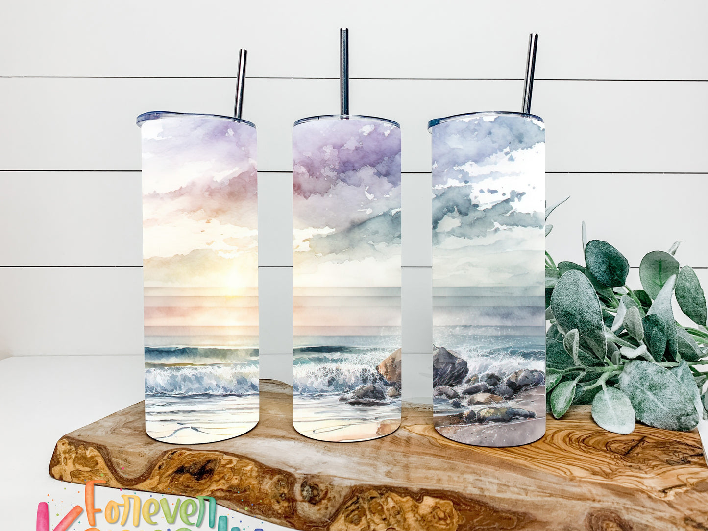 (MTO) 20oz Tumbler: Ocean sky