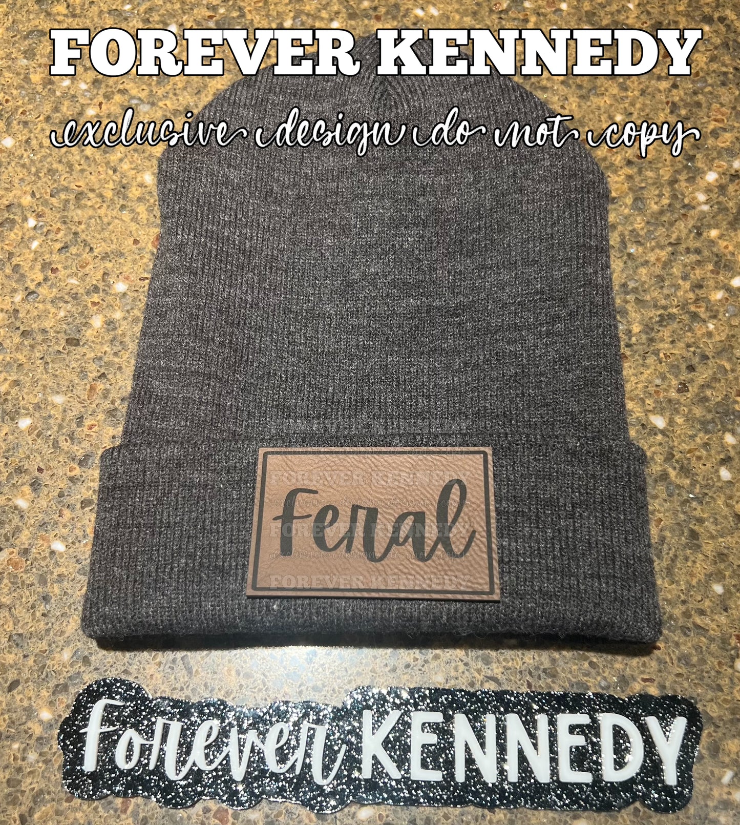 (PO) Beanie/ EXCLUSIVE Feral (cursive)