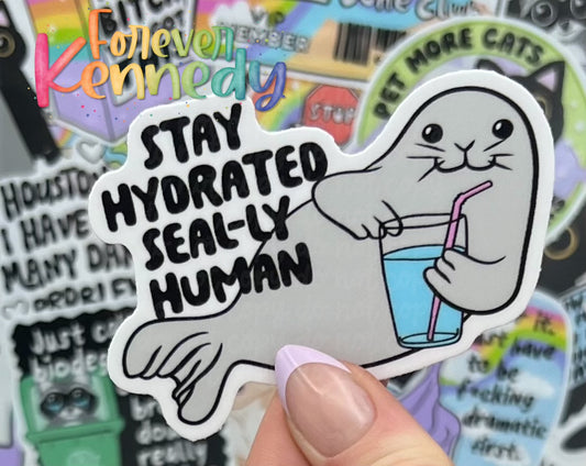 (RTS) Vinyl Sticker: Stay hydrated