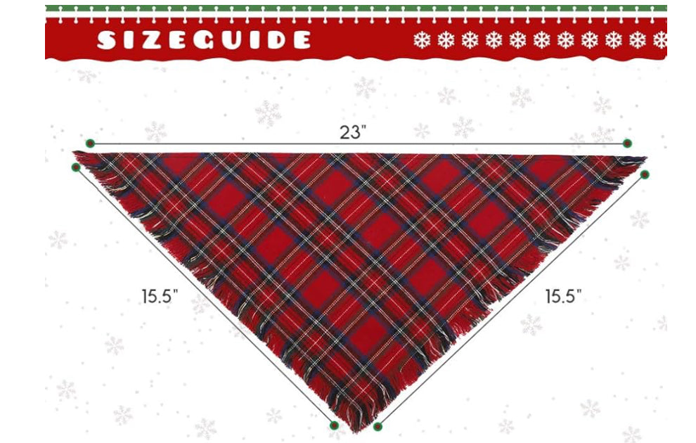 (MTO) Pet Holiday Bandana