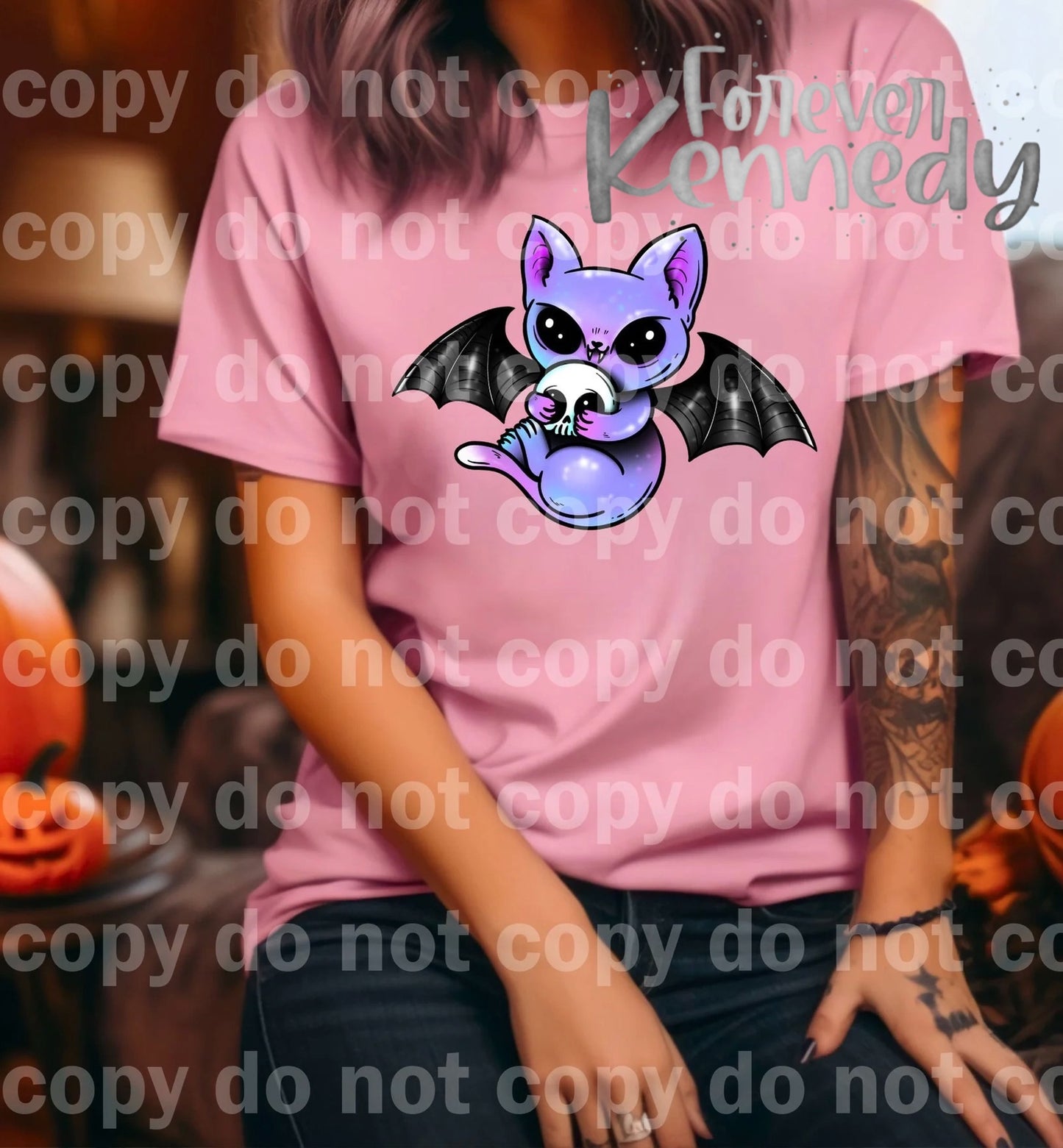 (MTO) Pick Your Apparel: Spooky bat cat