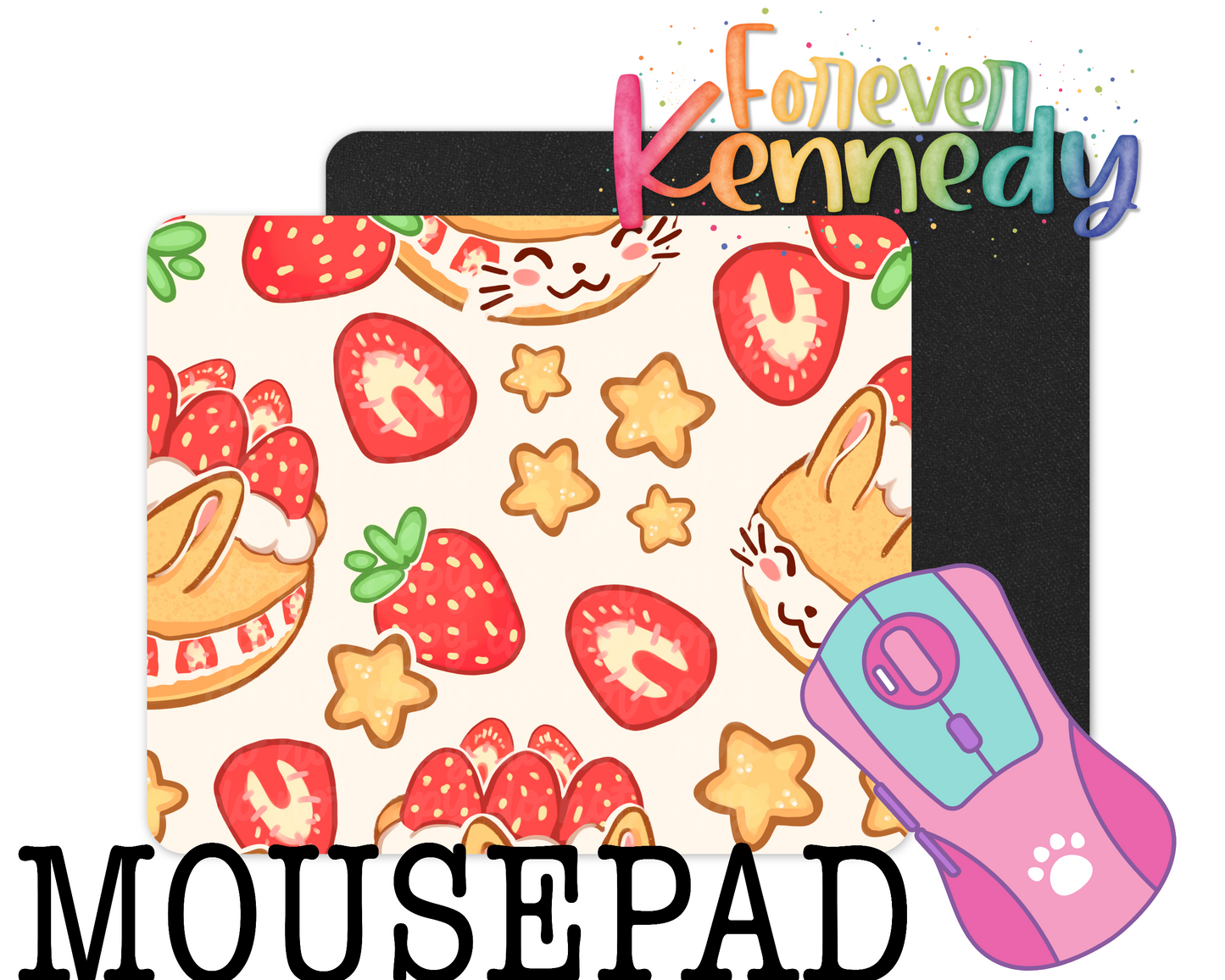 (MTO) Mousepad: Strawbunny Shortcake