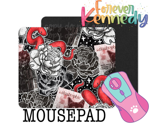 (MTO) Mousepad: Tarot Cats Catastrophic