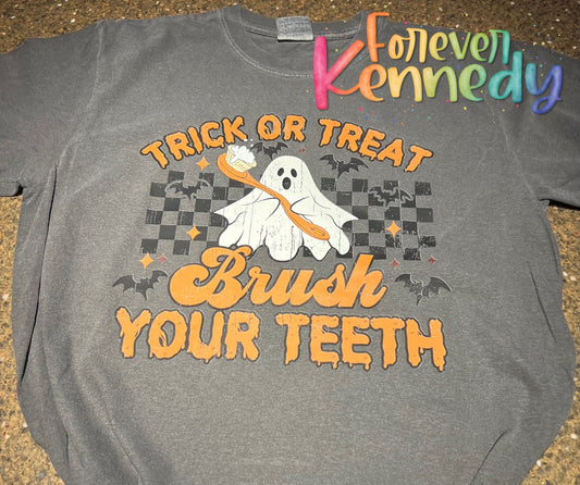 (MTO) Pick Your Apparel: Trick or treat brush your teeth