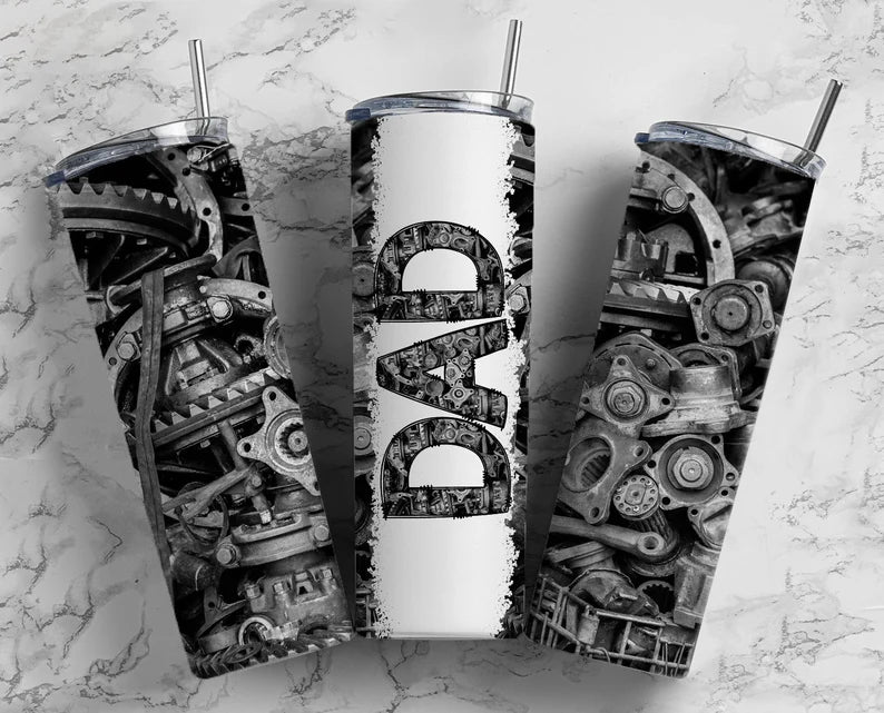 (MTO) 20oz Tumbler *choose style*: Mechanic Dad