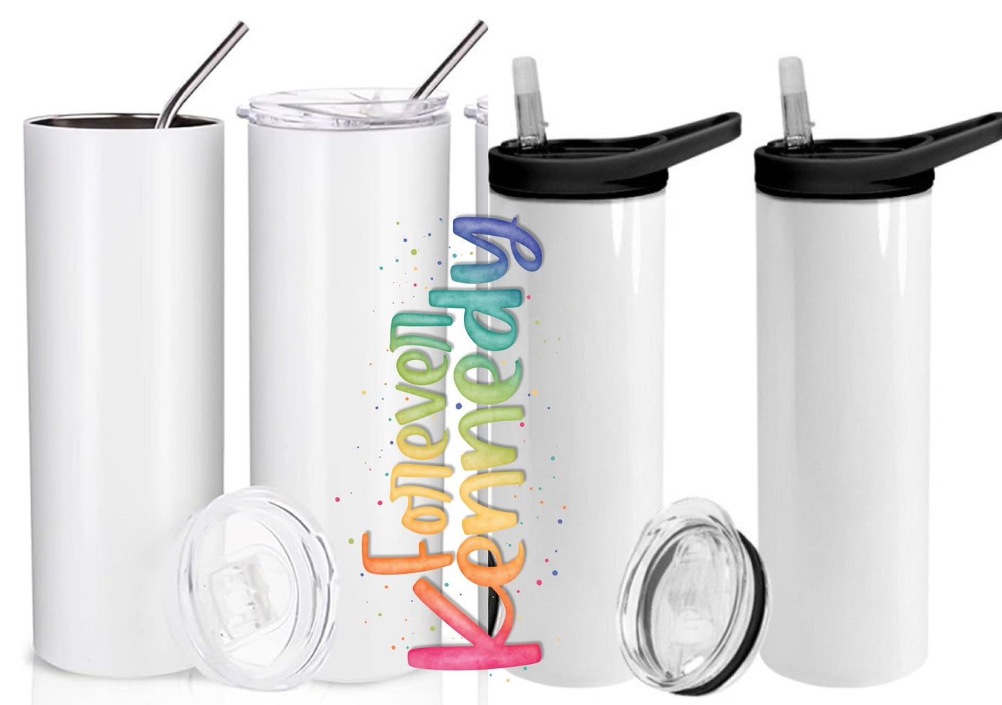 (MTO) 20oz Tumbler *choose style*: Trippy neon bats