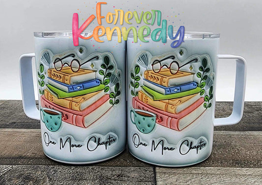 (MTO) Mug with Handle: Book Lovers / (3D) One more chapter