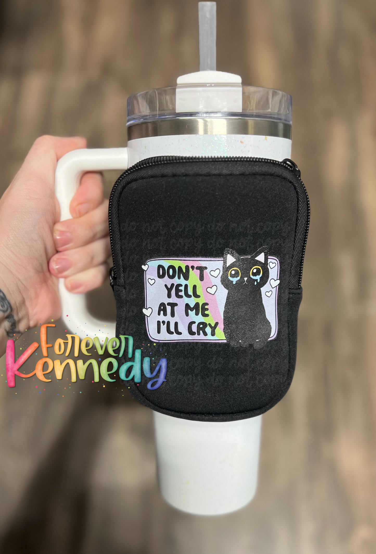 (MTO) Tumbler Bag with zipper: Don’t yell at me