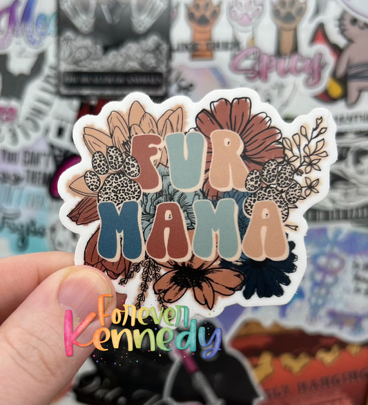 (RTS) Vinyl Sticker: Fur Mama