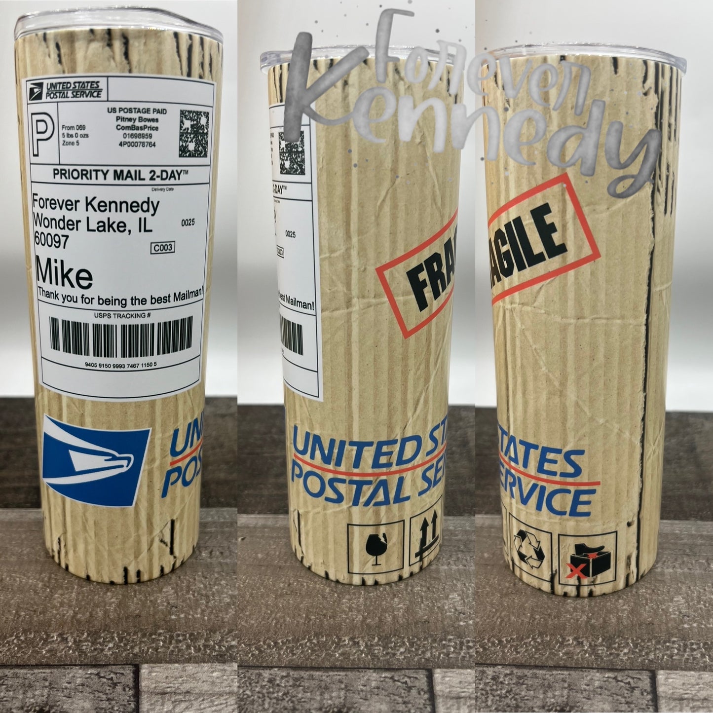 (MTO) 20oz Tumbler: USPS / Customizable