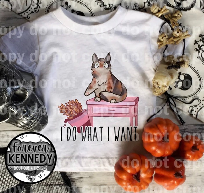 (MTO) Pick Your Apparel: Plant / I do what I want (calico cat)