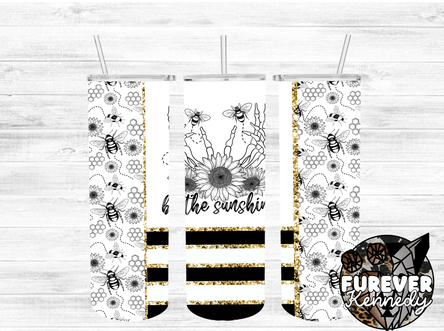 (MTO) Sub Tumbler: Be the sunshine bees