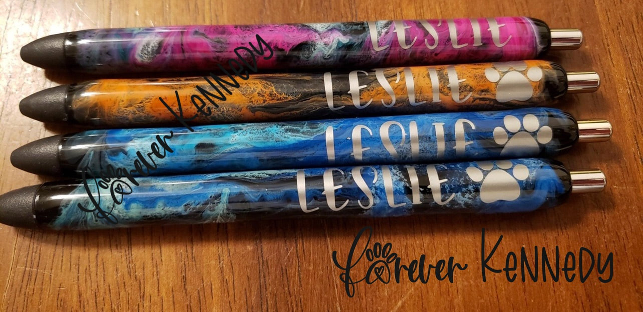 (PO) Custom Epoxy Pen: Alcohol Ink